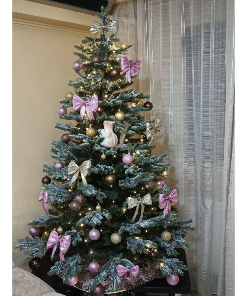 Umelý vianočný stromček Burnitat 3D + 2D - 220 cm