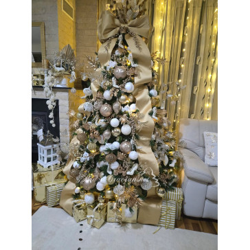 Umelý vianočný stromček Fabian 3D + 2D - 220 cm