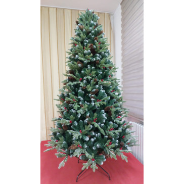 Umelý vianočný stromček Rustic 3D + 2D - 220 cm