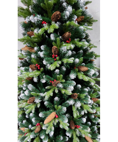 Umelý vianočný stromček Rustic 3D + 2D - 220 cm