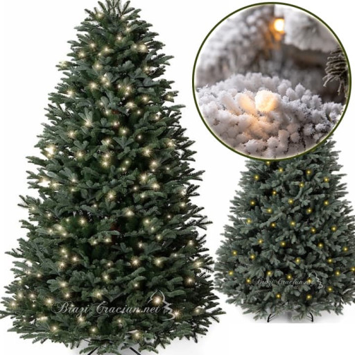 Umelé vianočné stromčeky s LED osvetlením