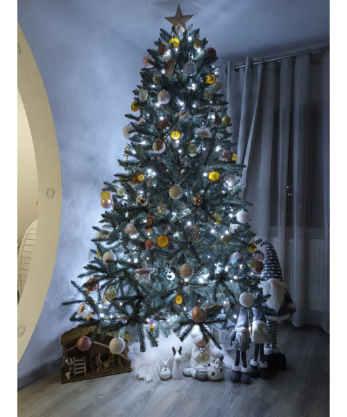 Umelý vianočný stromček Silver 220 cm