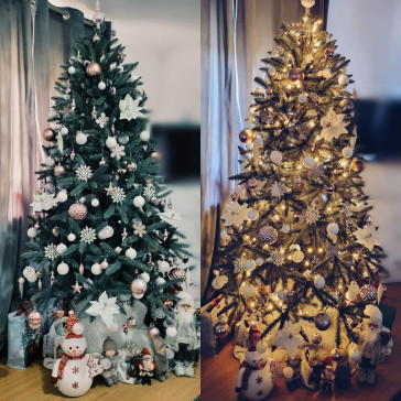 Umelý vianočný stromček Silver 220 cm