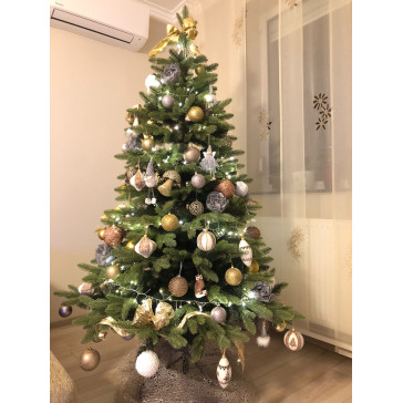 Umelý vianočný stromček Premium Lux 3D + 2D - 220 cm