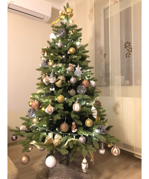 Umelý vianočný stromček Premium Lux 3D + 2D - 220 cm