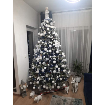 Umelý vianočný stromček Realistic 3D + 2D - 220 cm