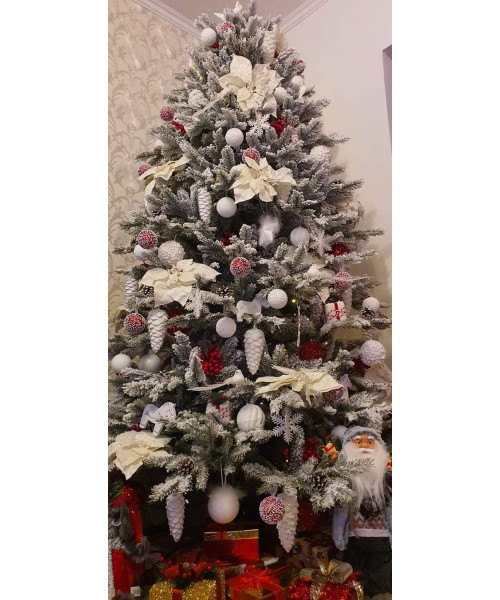 Umelý vianočný stromček Realistic 3D + 2D - 220 cm